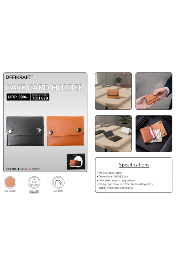 Offikraft Case Card Holder - Black 